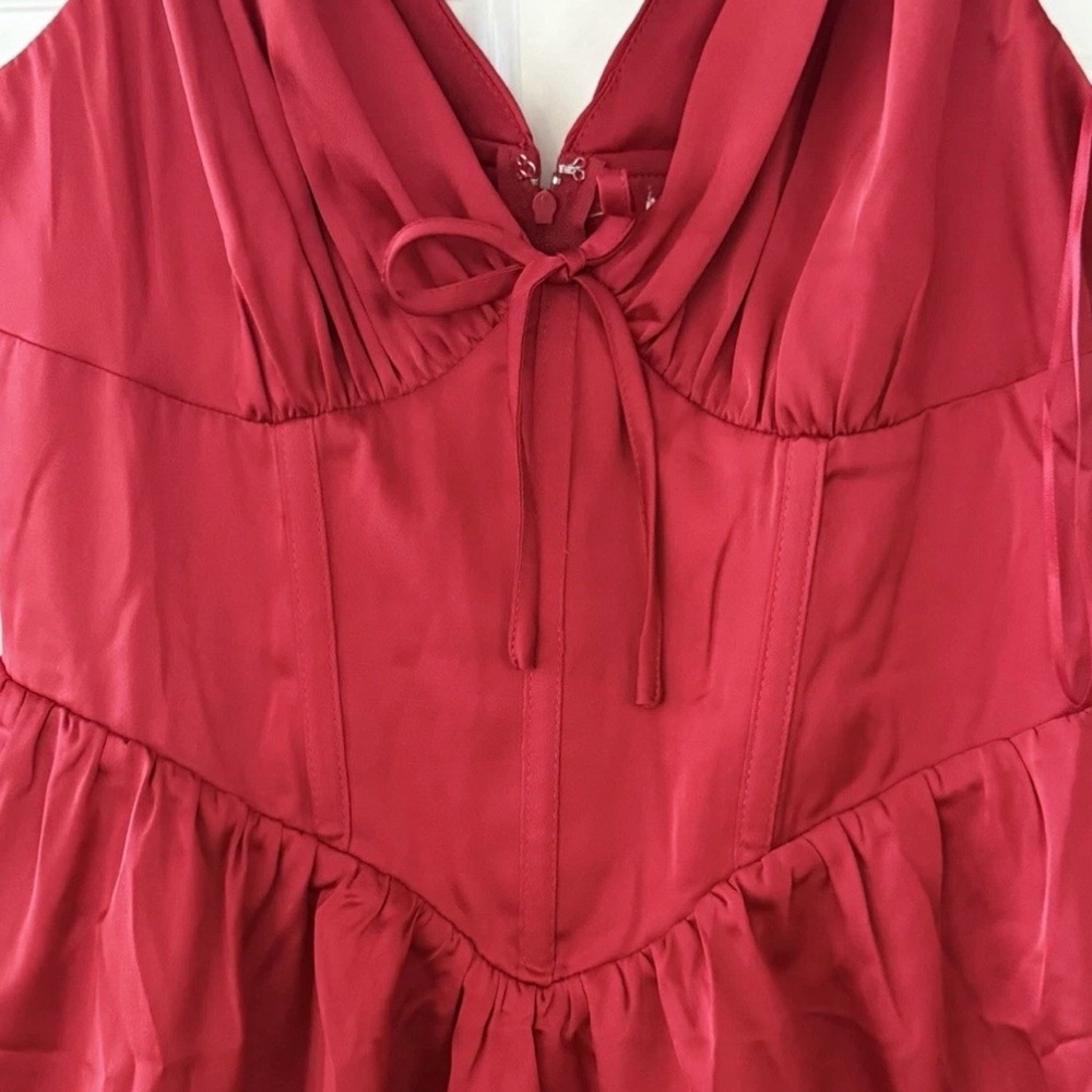 Francesca's Collections Red High-Low Dress